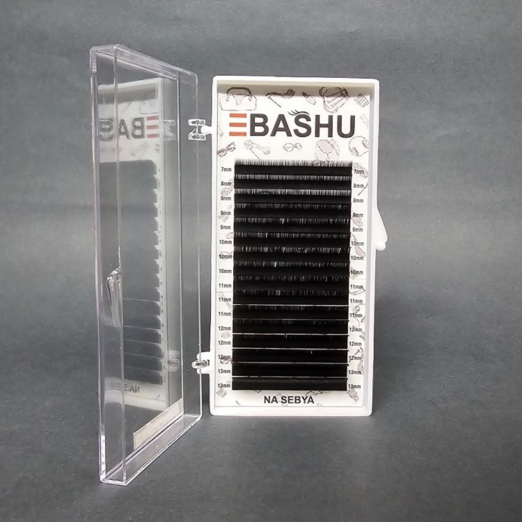 Ресницы черные BASHU (миксы В,C,C+,D)